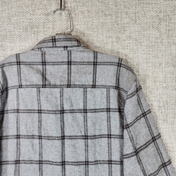 Antigua Regal Plaid Flannel Shirt Mens XL Brown White Long Sleeve Button NWT - Picture 7 of 11